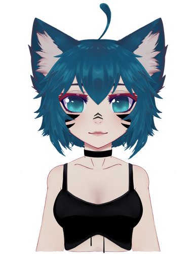 Kobalt Vtuber Model (Bust)